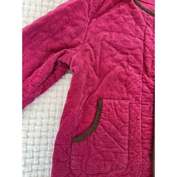 Janie And Jack Fuchsia Pink Quilted Jacket - Picture 7 of 9